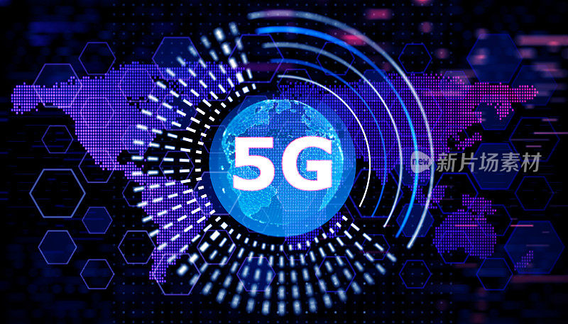 5G wifi技术数字概念